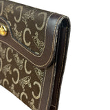Celine Vintage Canvas Snap Trifold Wallet