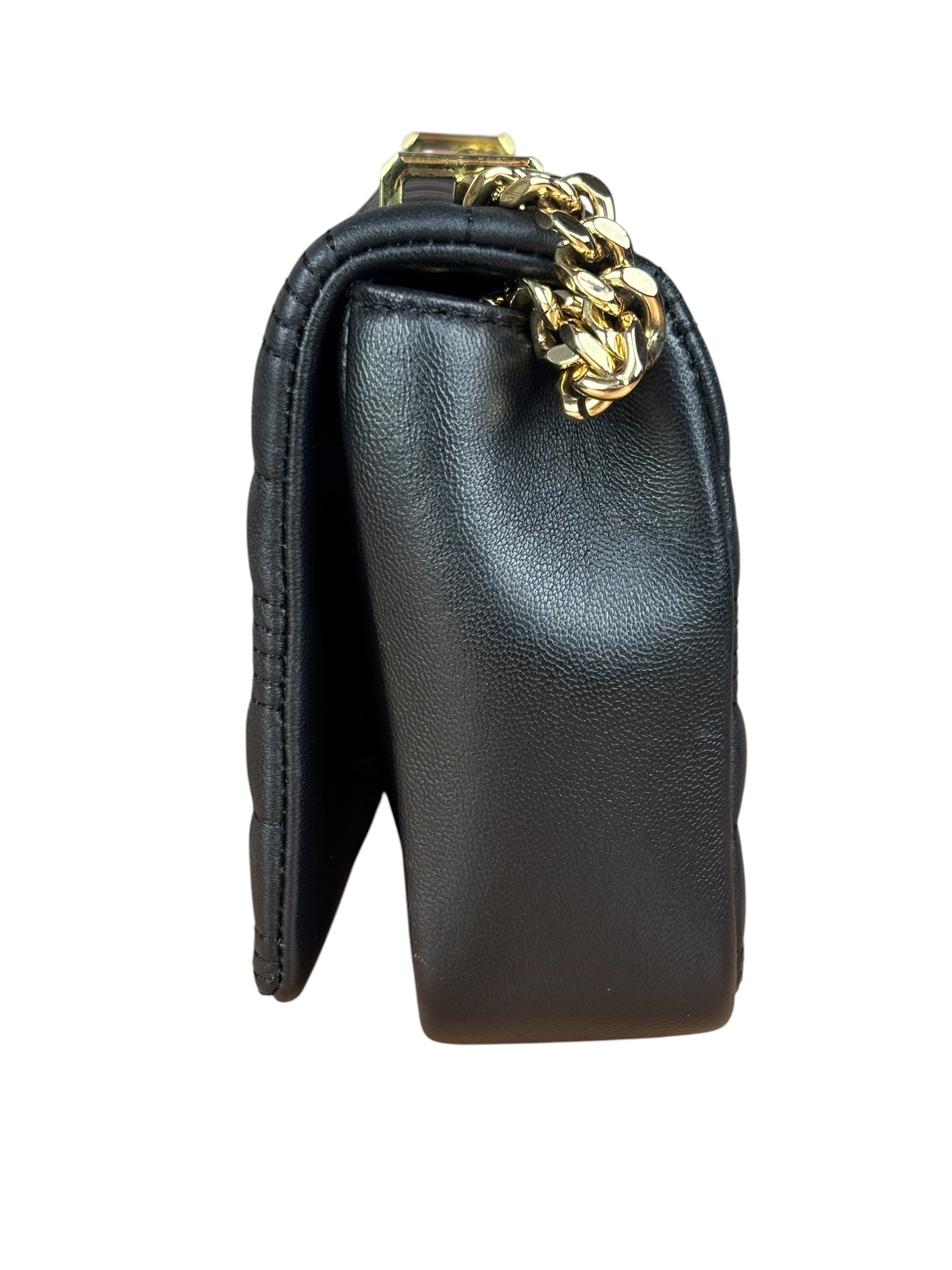 Burberry Black Quilted Leather Lola Shoulder Bag