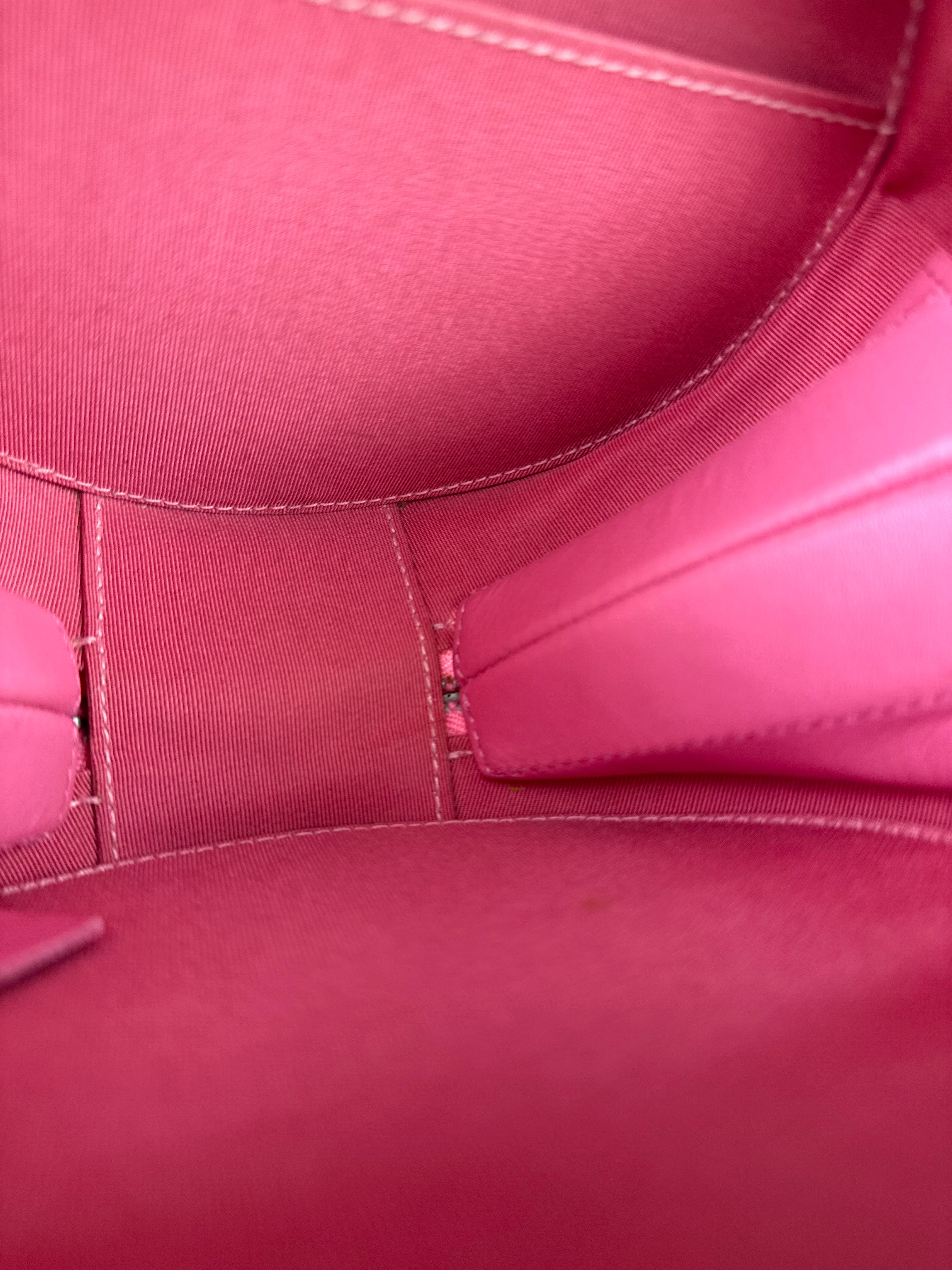 Chanel Pink Patent Leather Round as Earth Two-Way Bag 2018