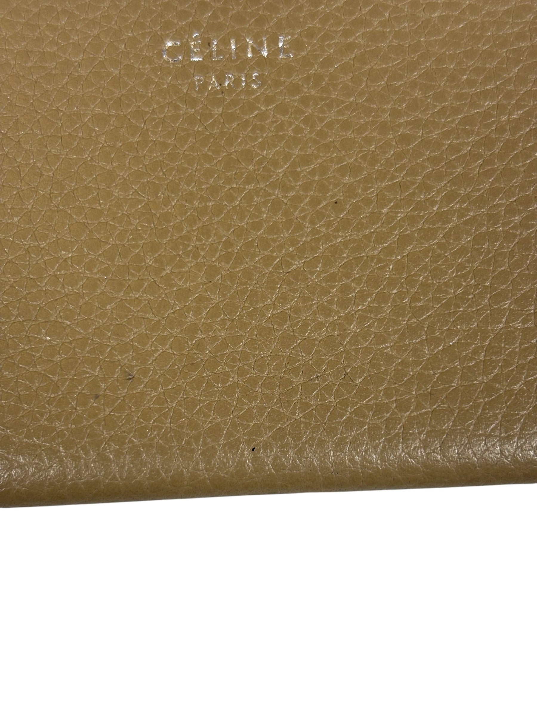 Celine Brown/Red Leather Card Holder