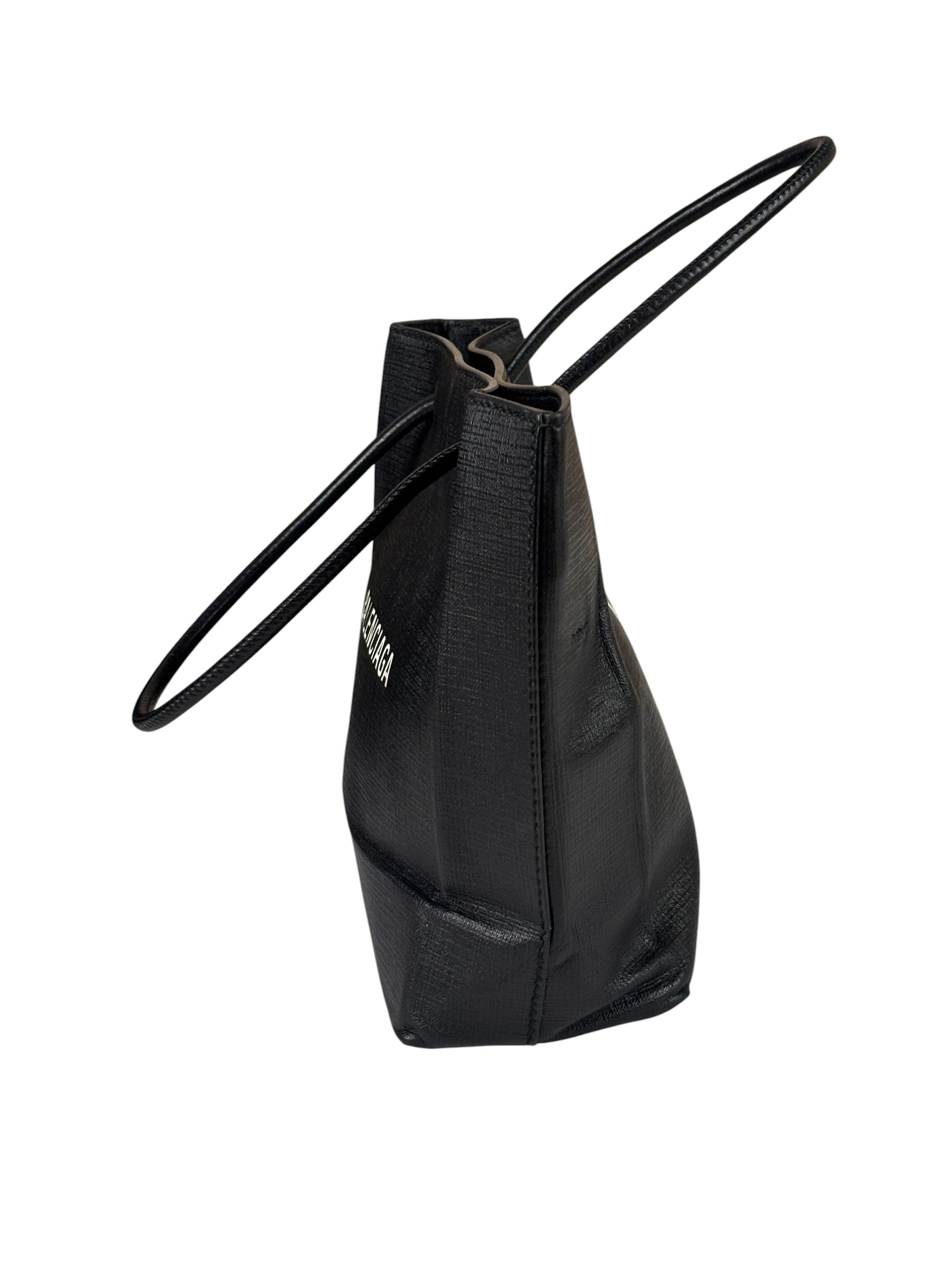 Balenciaga Black Leather Small Shopping Two-Way Tote