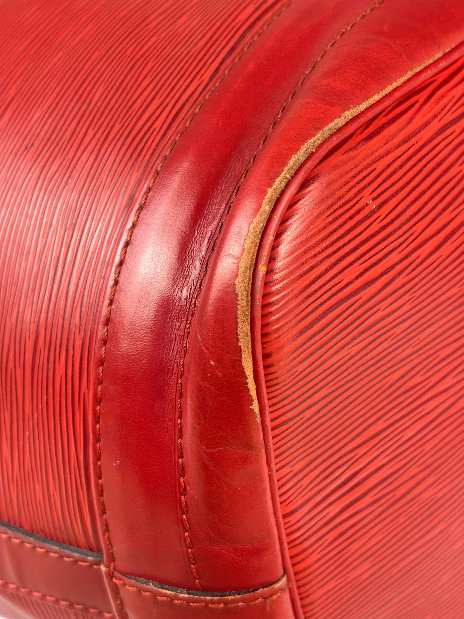 Louis Vuitton Red Epi Leather Noe Bucket Bag MM