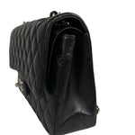 Chanel Black Quilted Leather Classic Medium Double Flap Bag 2017