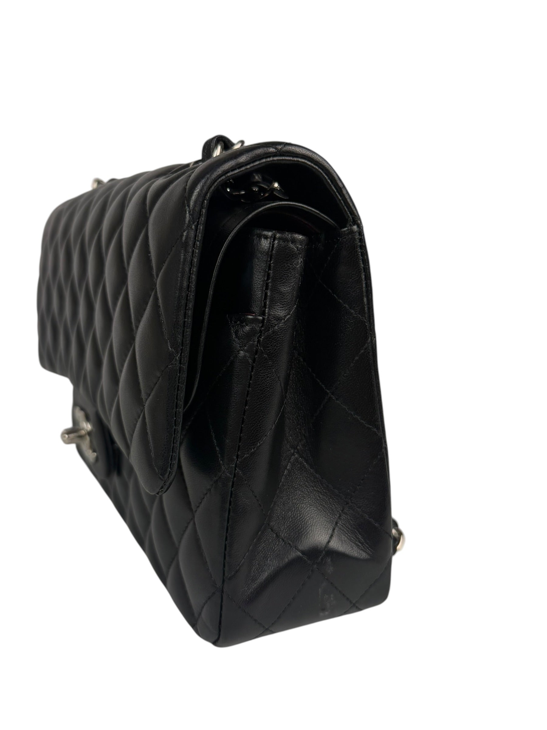 Chanel Black Quilted Leather Classic Medium Double Flap Bag 2017