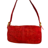 Fendi Baguette Red Suede