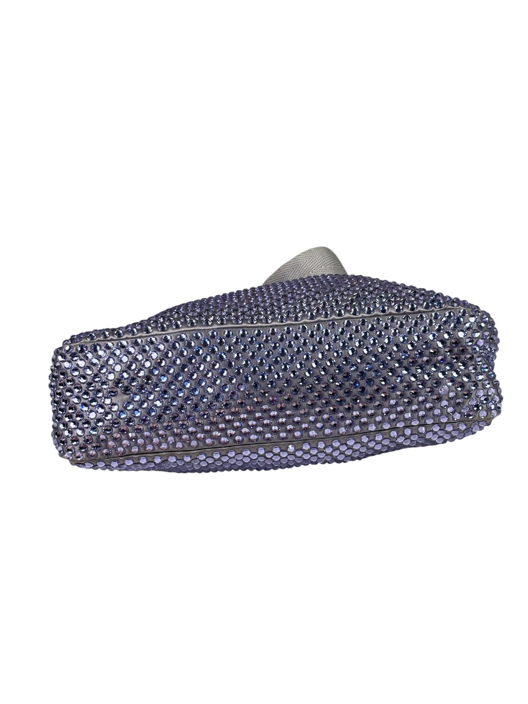 Prada Purple Crystal Re-Edition Pochette