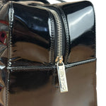 Chanel Black Patent Chocolate Bar Bowler Bag 2002