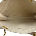 Chanel Vintage Beige Leather Timeless Tote 1996