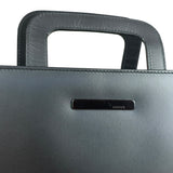Gucci Grey Leather Retractable Top Handle Square 2-Way Satchel Bag
