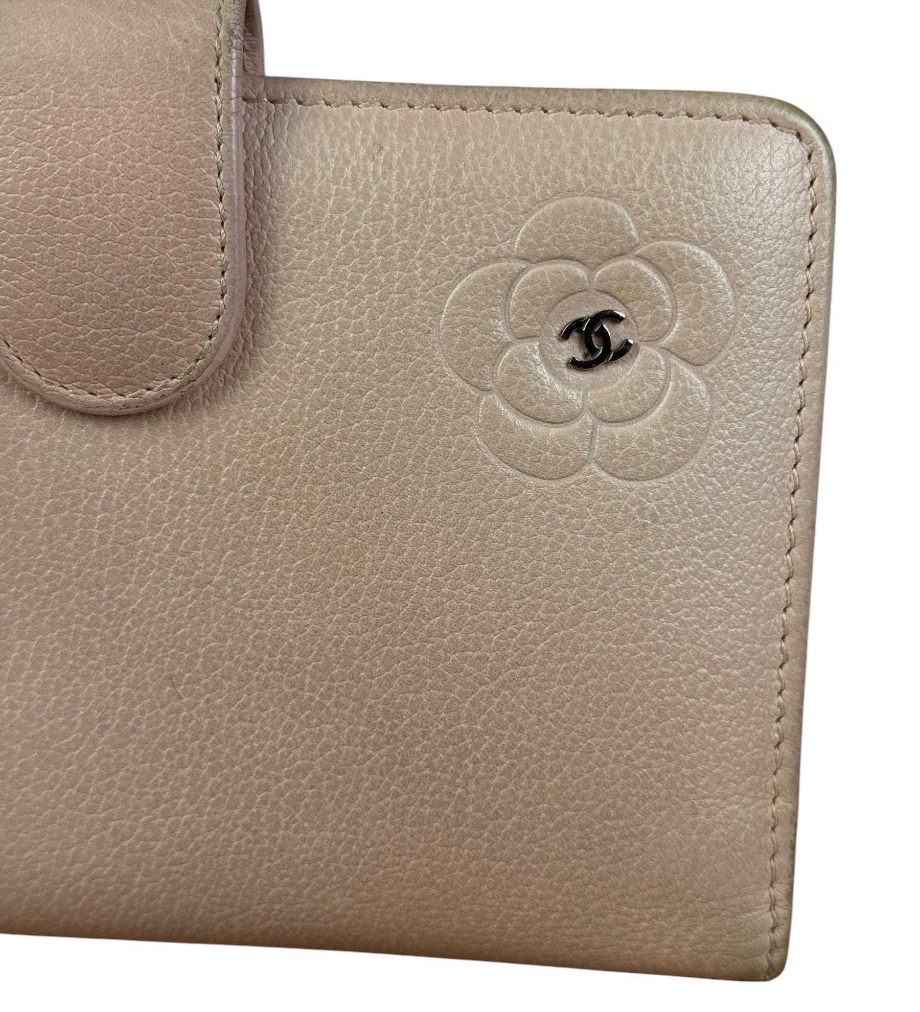 Chanel Light Pink Flower CC Snap Wallet 2011