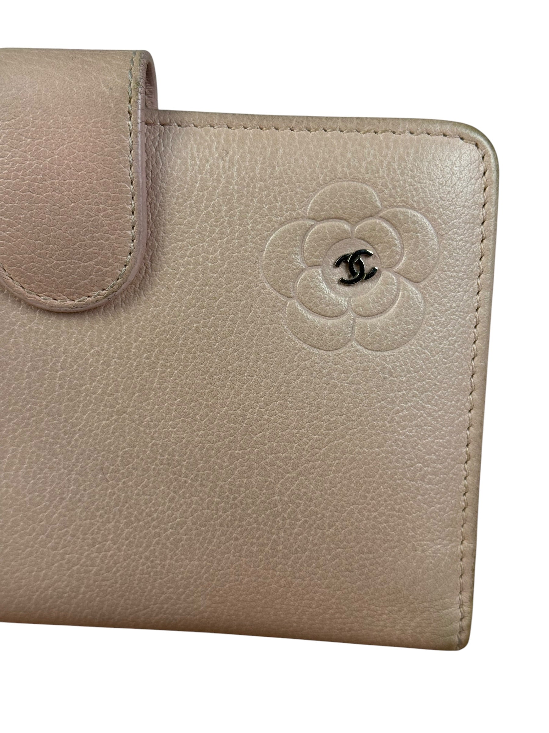 Chanel Light Pink Flower CC Snap Wallet 2011