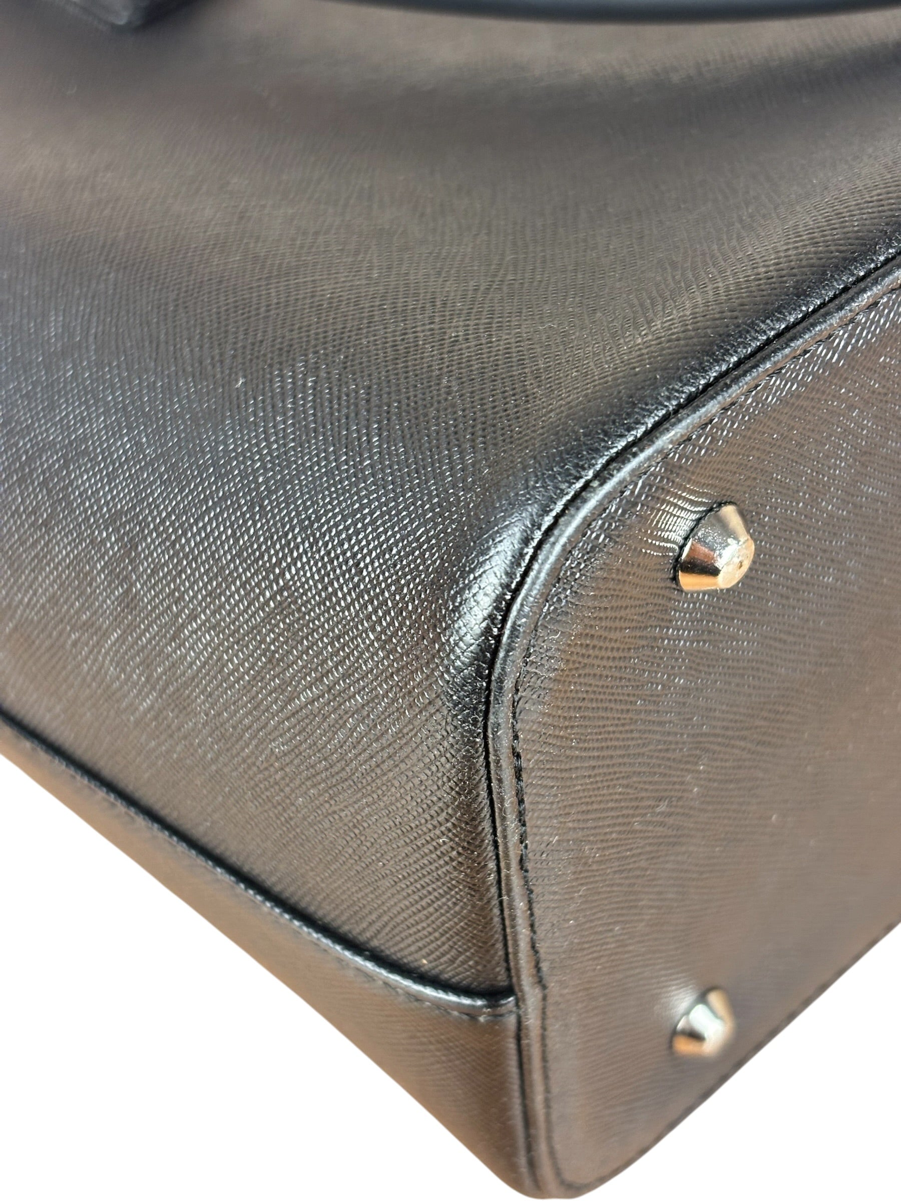 Burberry Black Saffiano Leather Tote Bag