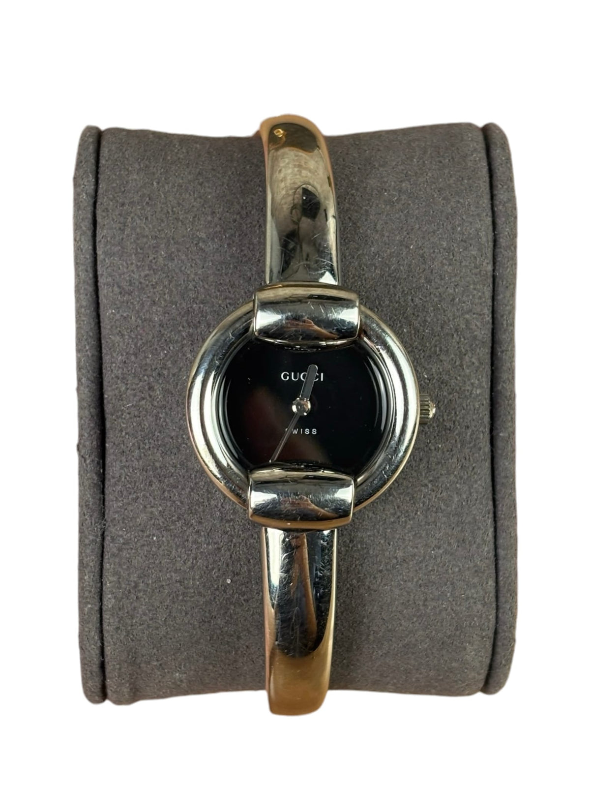 Gucci 1400L Black Dial Bangle Band