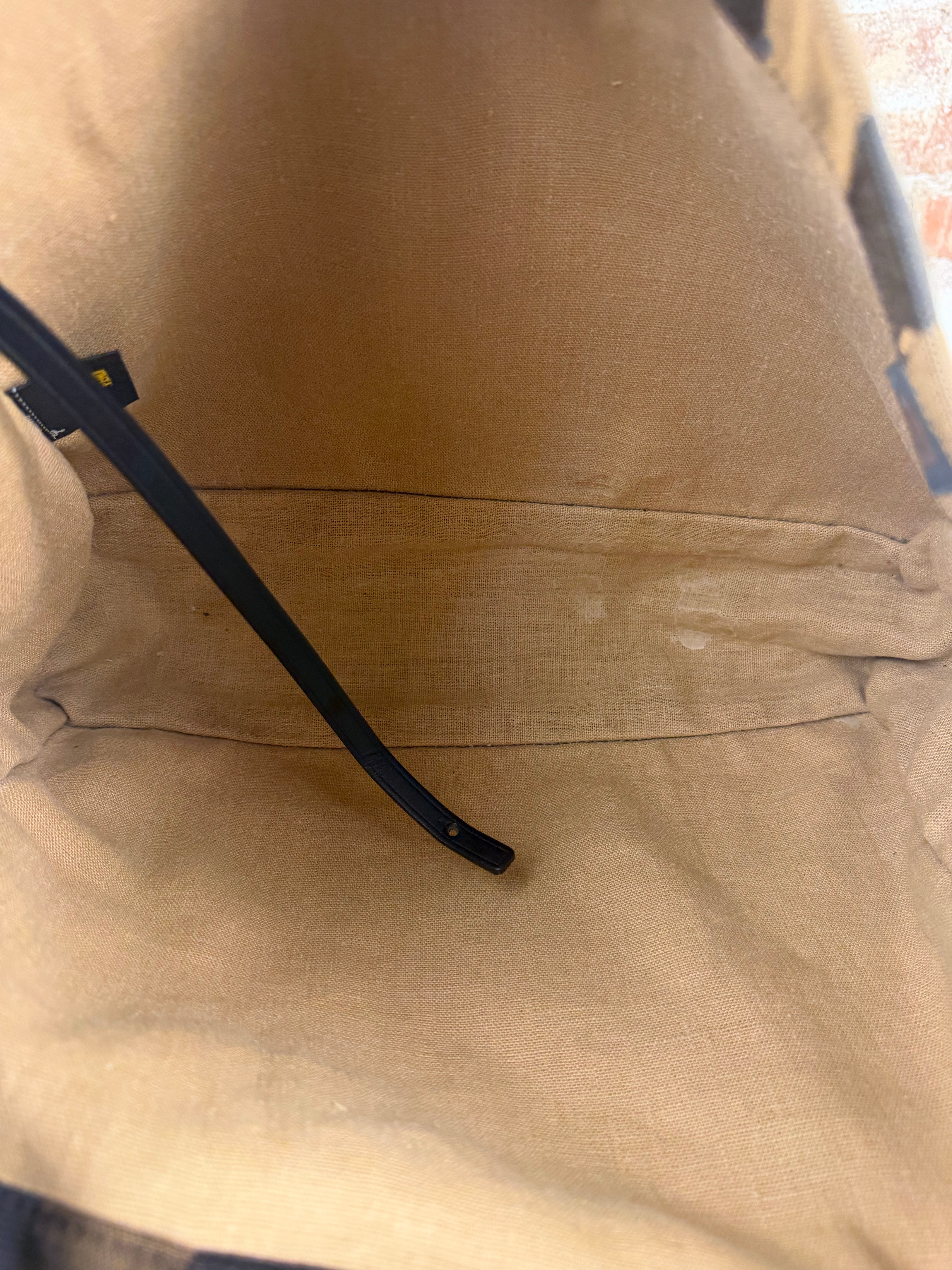 Fendi Pequin Canvas Tote Bag