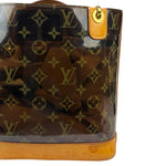 Louis Vuitton Black Vinyl/Leather Trim Cabas Ambre Tote PM