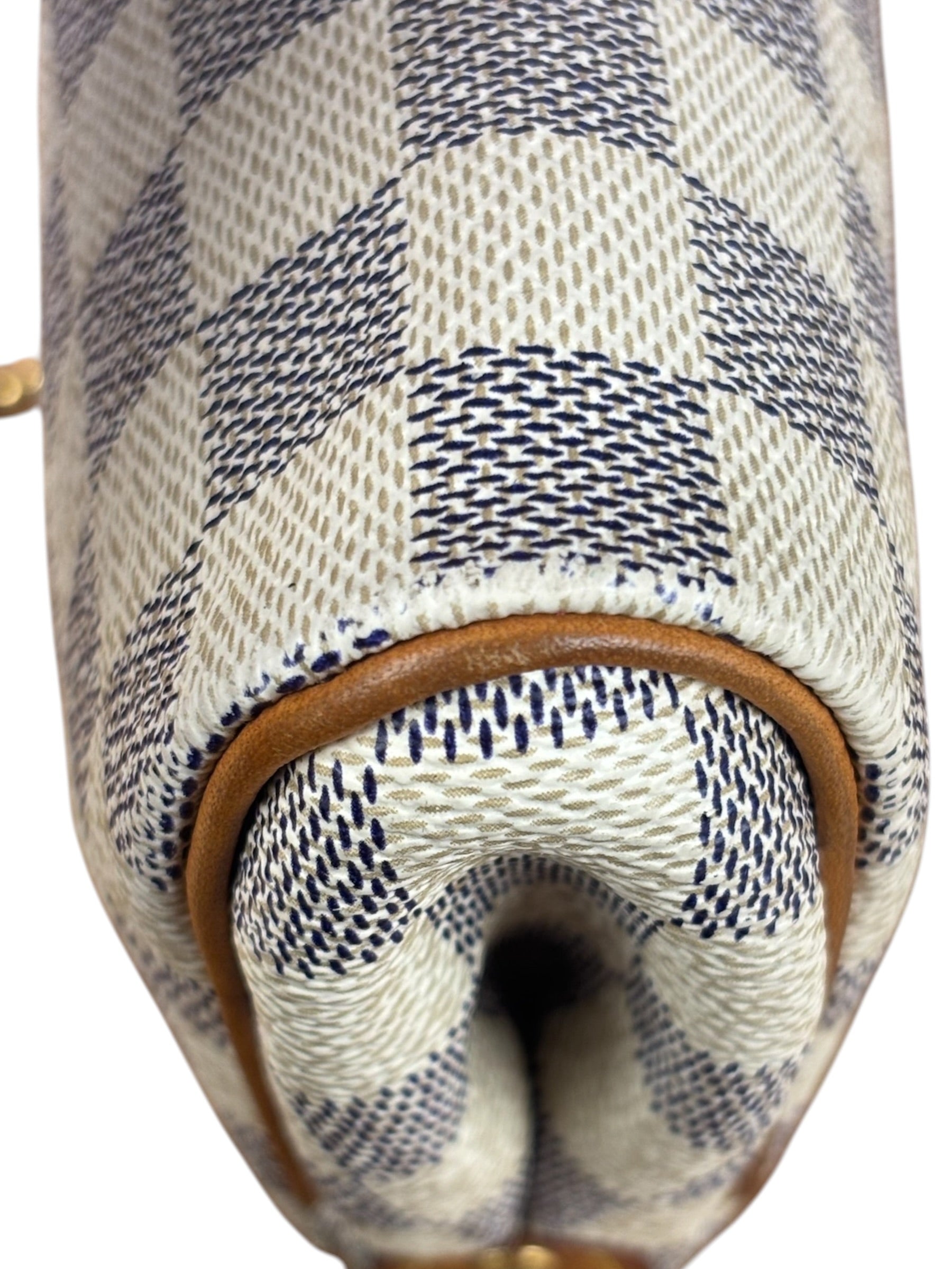 Louis Vuitton Damier Azur Eva Clutch Shoulder Bag