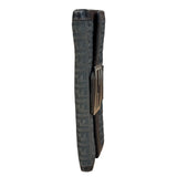 Fendi Vintage Leather Trim FF Zucca Long Wallet