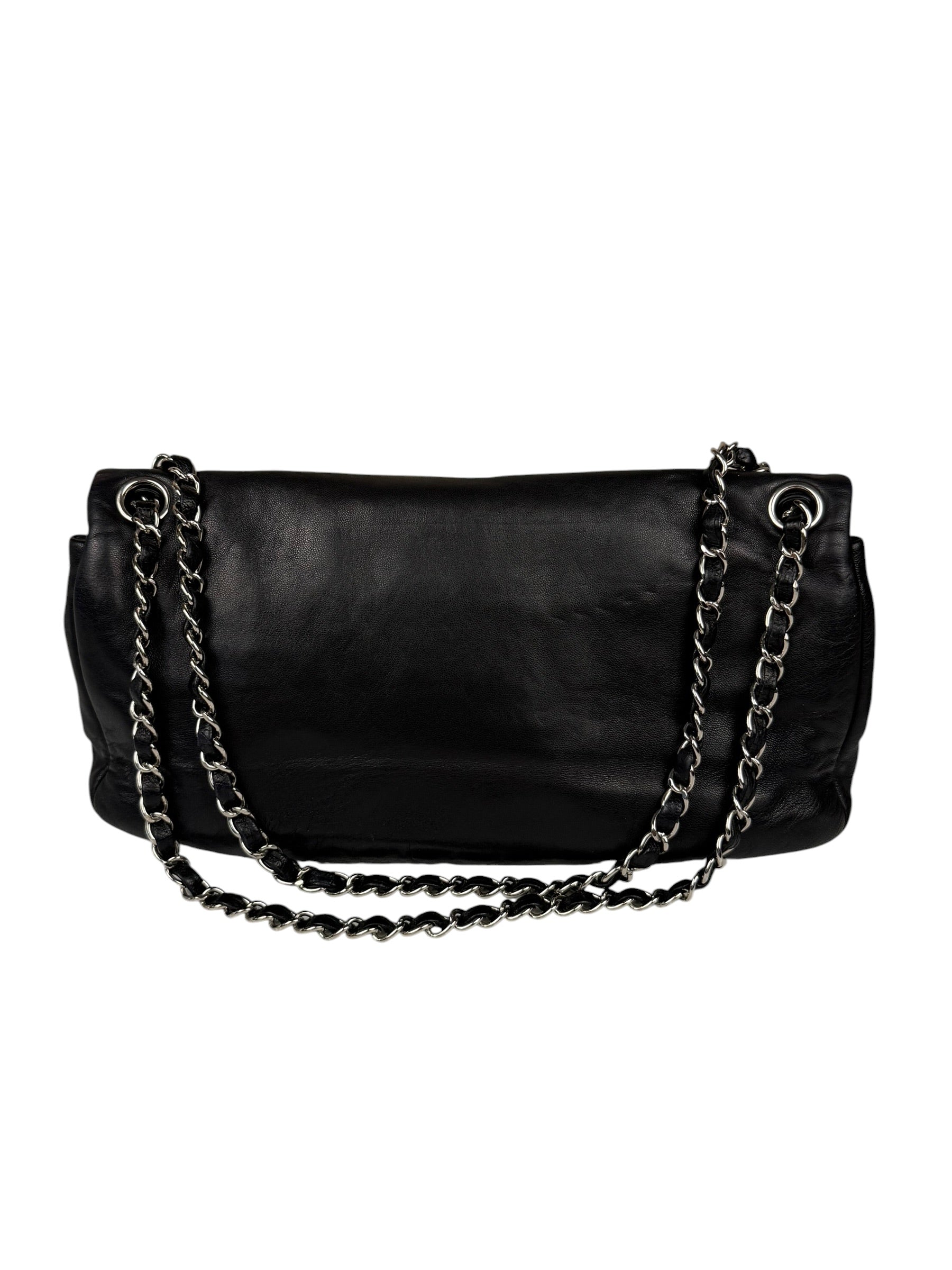 Chanel Black Leather CC Mirrored Mosaic Flap Bag 2008