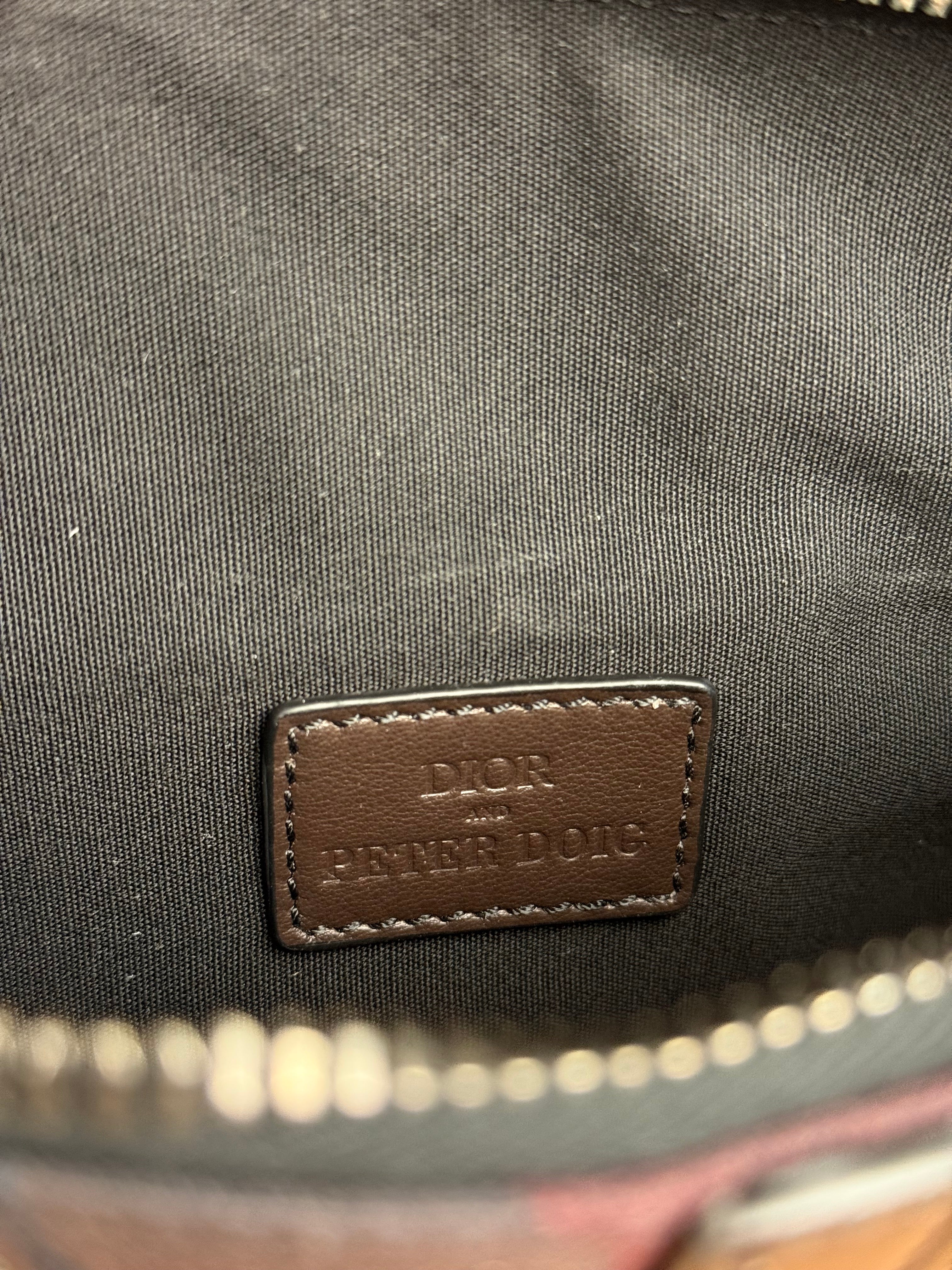 Christian Dior x Peter Doig Saddle Camouflage Canvas Messenger