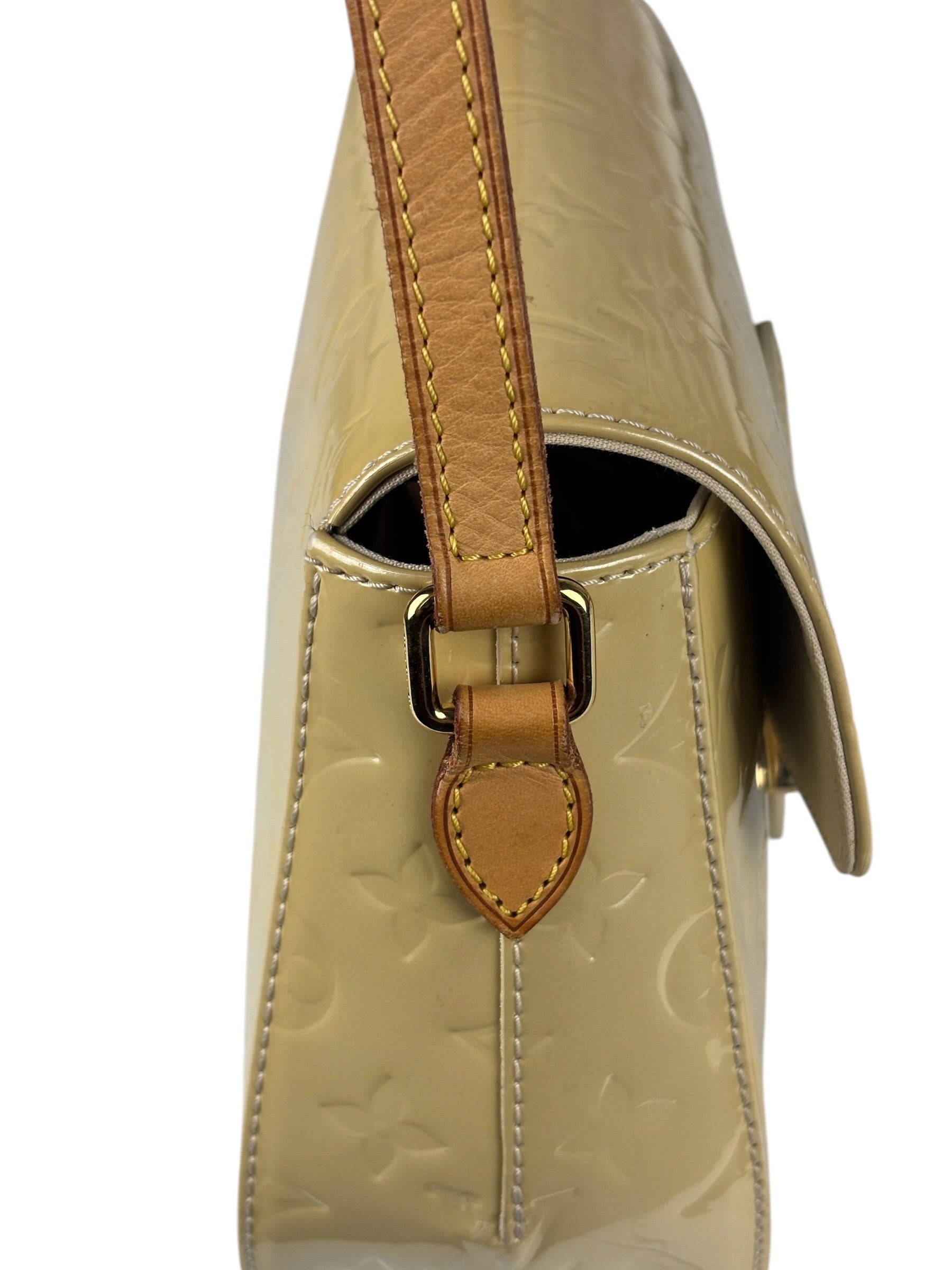 Louis Vuitton Yellow Monogram Vernis Bellflower GM Shoulder Bag