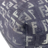 Fendi Purple Denim Roll Zucchino Tote