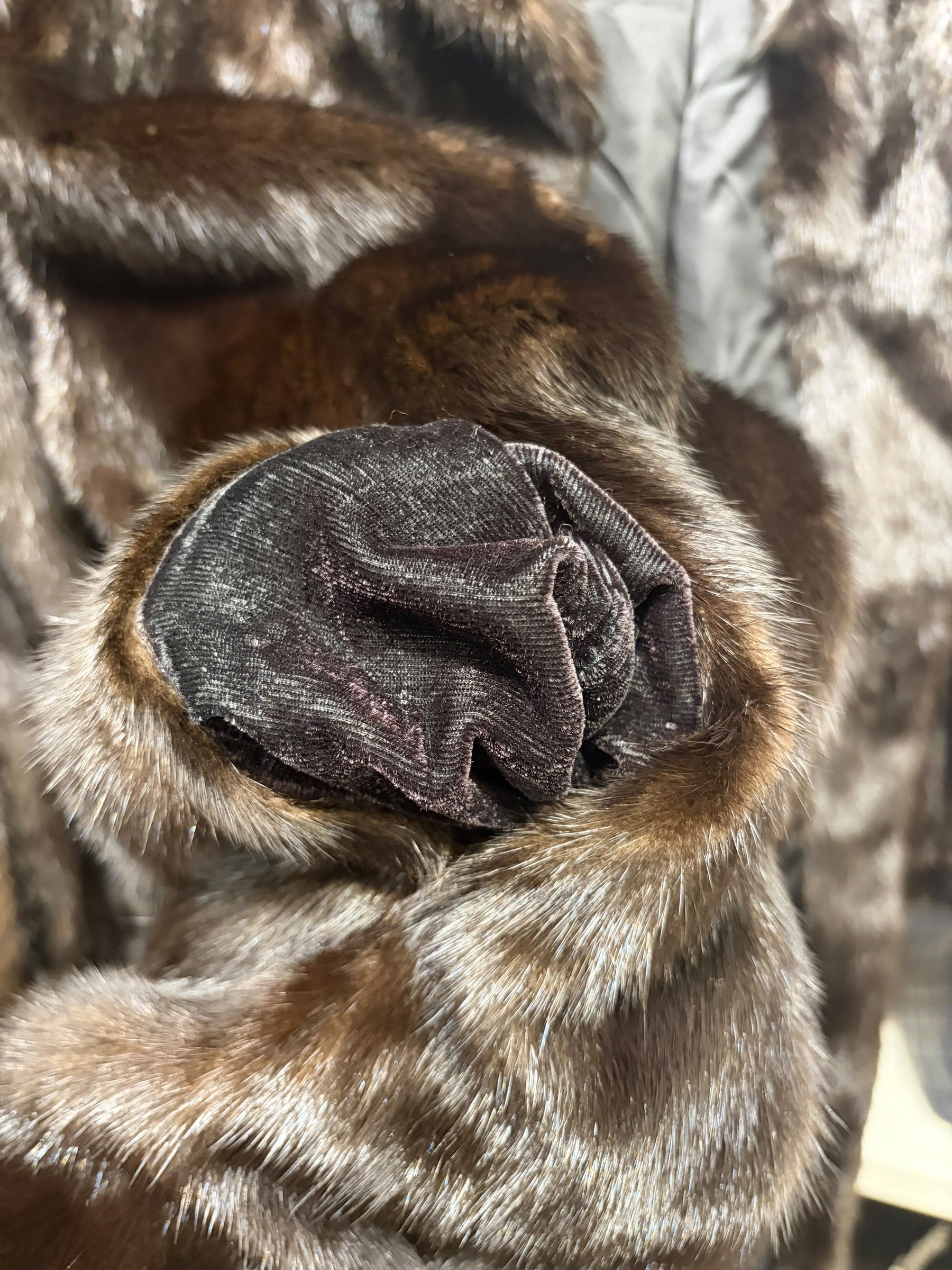 Vintage Brown Malvoise Mink Fur Coat
