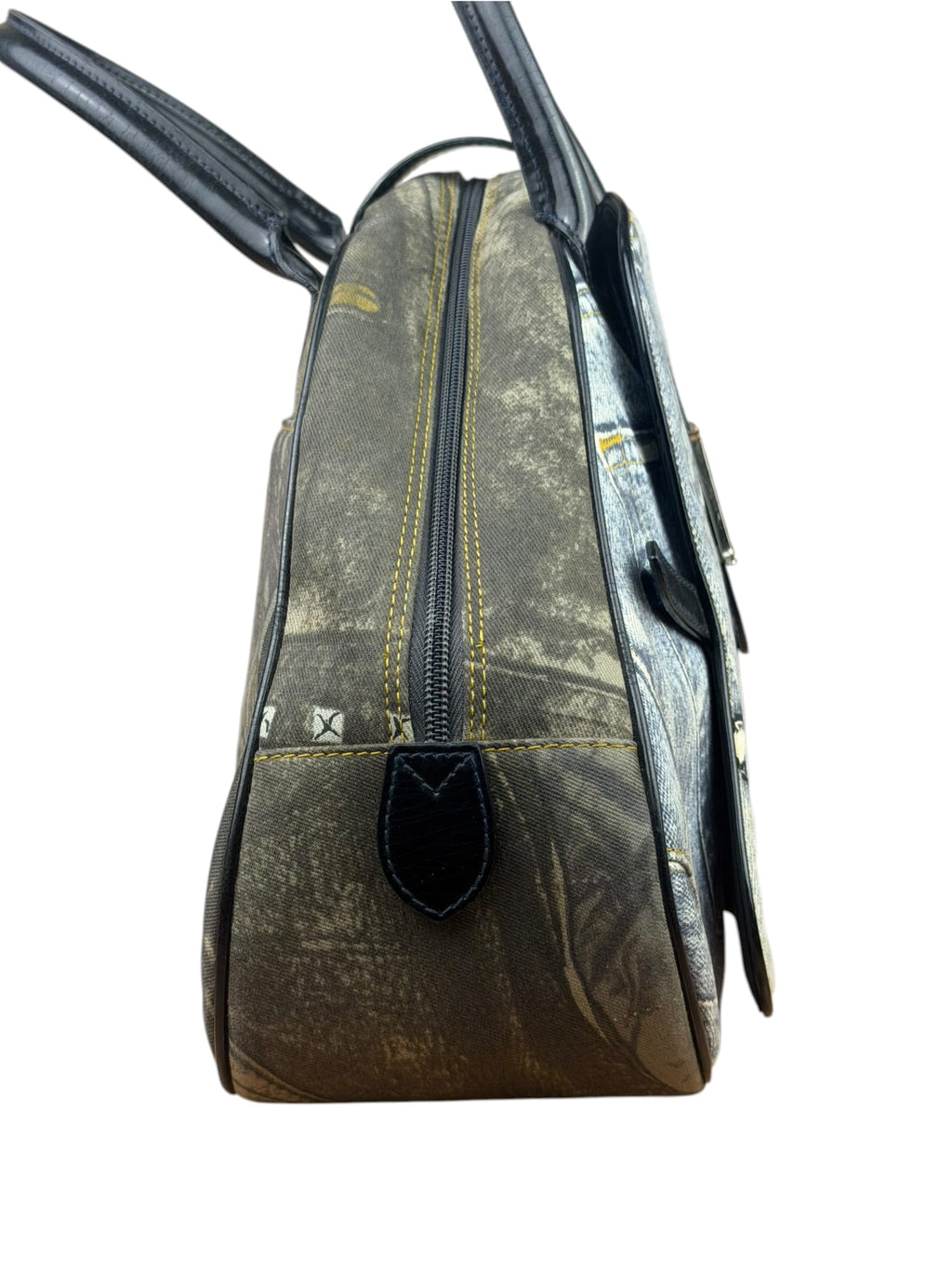 Christian Dior Denim Speedway Double Saddle Bag