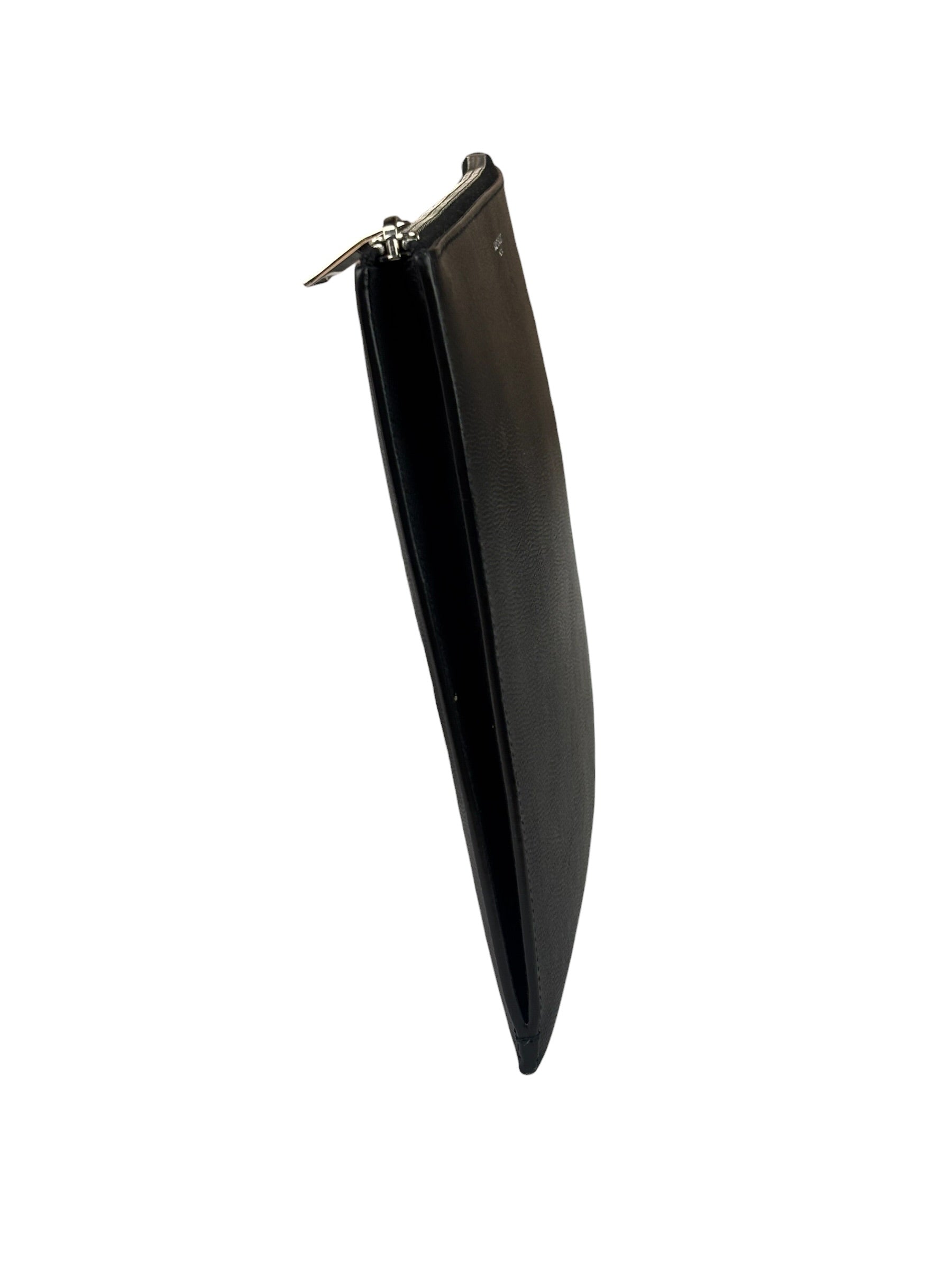 Yves Saint Laurent Black Pebbled Leather Pouch