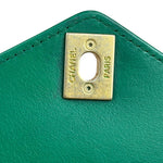Chanel Green Lambskin Shoulder Bag 2018