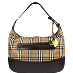 Burberry Vintage House Check Canvas/Leather Shoulder Bag