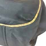 Prada Vintage Tessuto Lucertola Black Lizard Shoulder Bag
