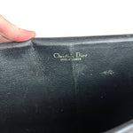 Dior Black Leather Vintage Flap Shoulder Bag