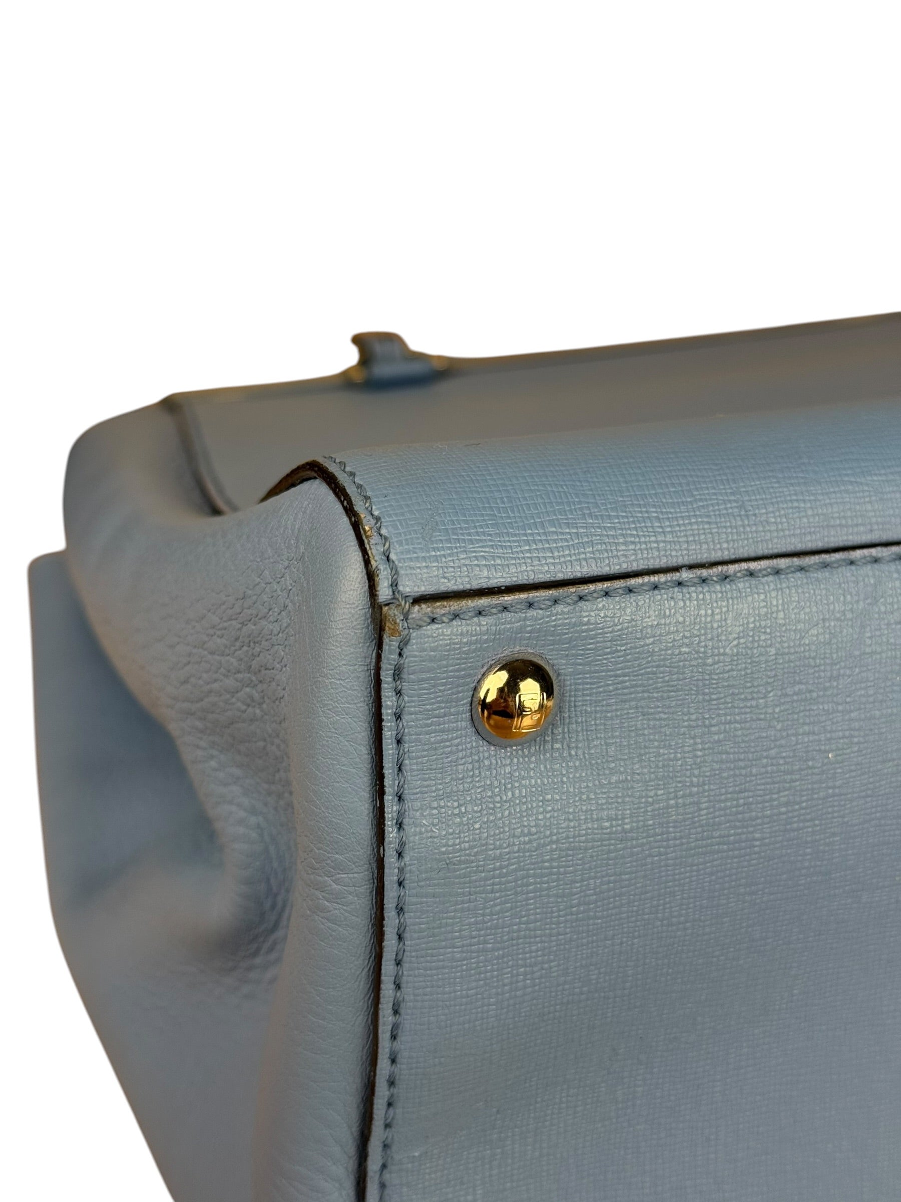 Fendi Cerulean Blue 3-Jours Silhouette Hand Bag