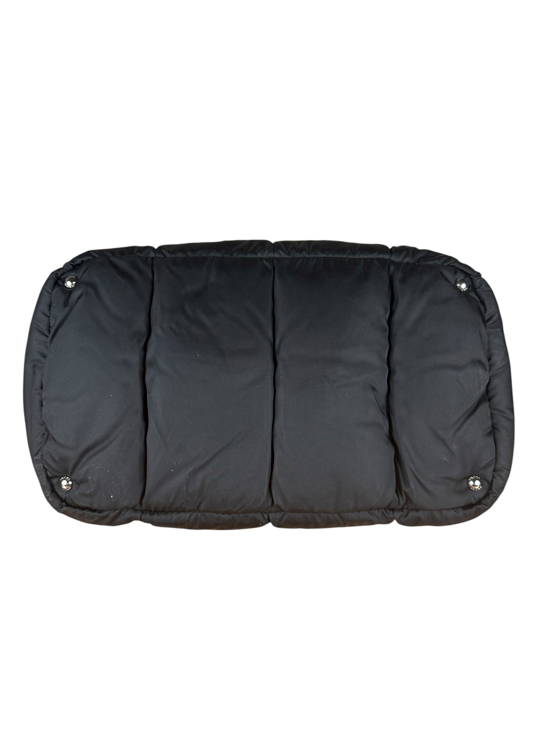 Prada Black Quilt Bomber Duffle Bag