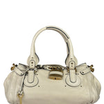 Chloe Beige Leather Paddington Shoulder Bag