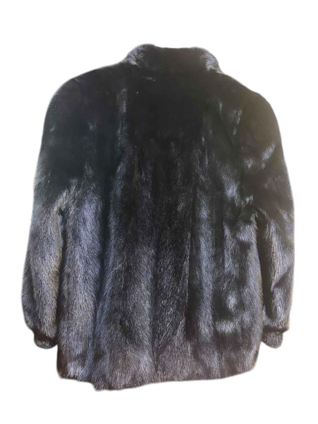 Vintage Black Dyed Mink Fur Coat