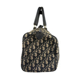 Christian Dior Vintage Canvas Monogram Trotter Oblique Boston Hand Bag