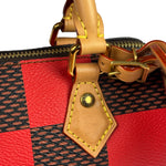 Louis Vuitton Red Pop Damier Nano Speedy Bandouliere Two-Way Bag