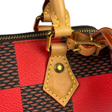 Louis Vuitton Red Pop Damier Nano Speedy Bandouliere Two-Way Bag
