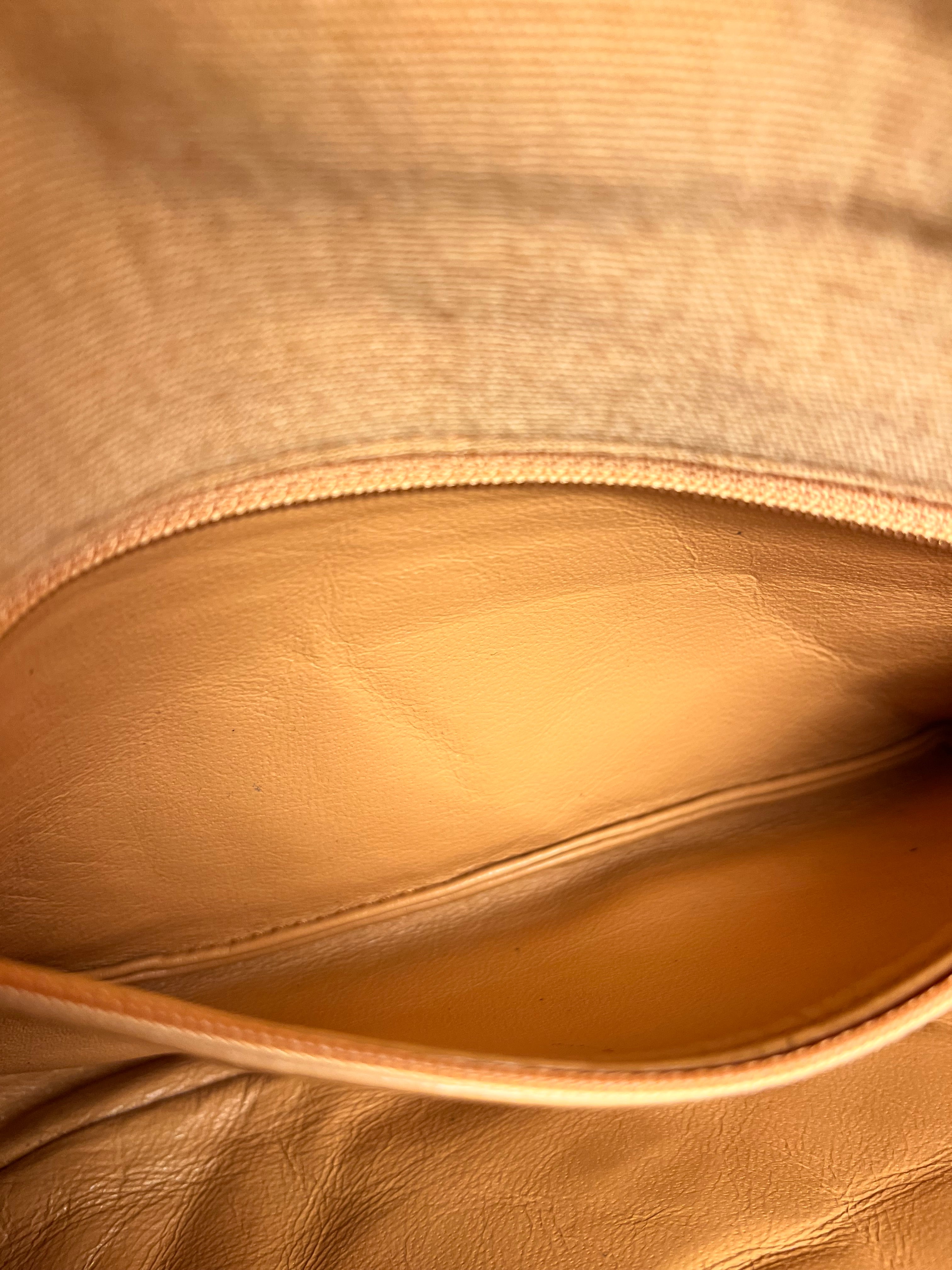 Chanel CC Flap Bag Peach Jersey Quilt