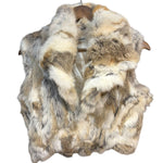 Vintage Les Arleqin Rabbit Fur Sleeveless Coat