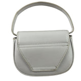 Diesel White Leather 1DR XS Two-Way Mini Bag