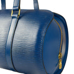 Louis Vuitton Blue Epi Soufflot Handbag
