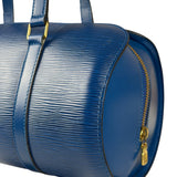 Louis Vuitton Blue Epi Soufflot Handbag