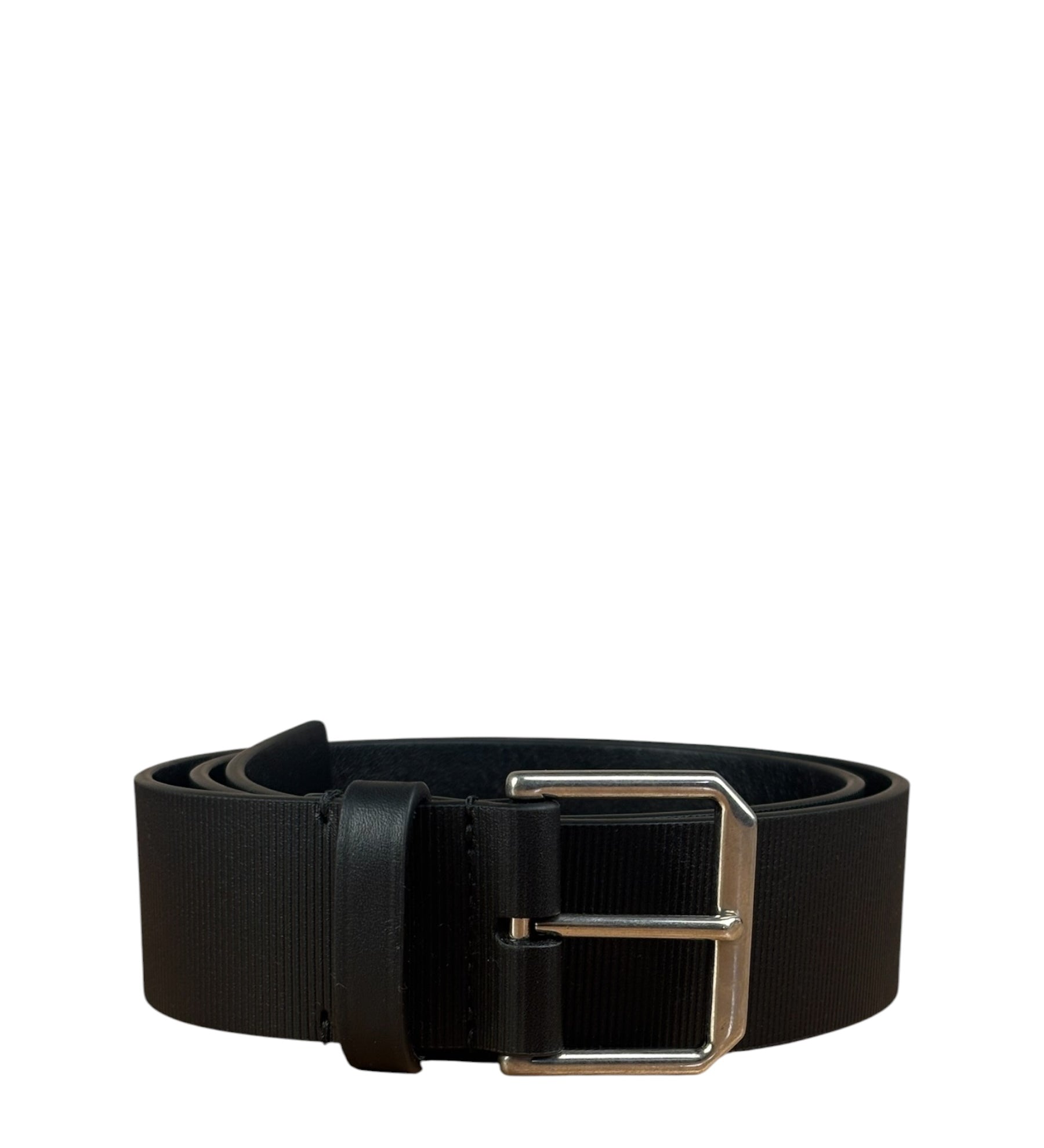 Balenciaga Black Leather Belt