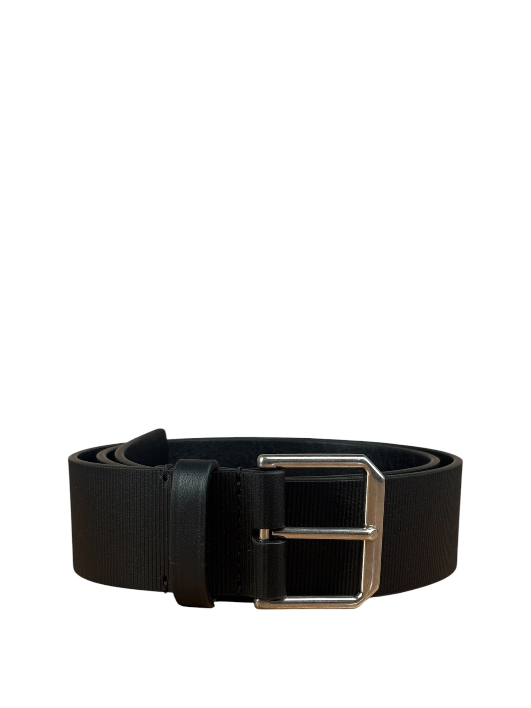 Balenciaga Black Leather Belt