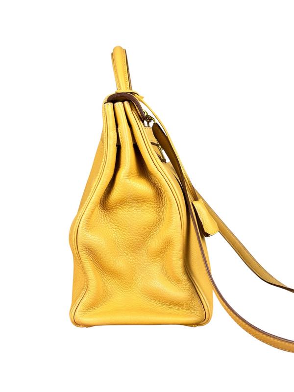 Hermes Kelly 35 Ambre Togo Gold 1997 Handbag