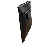 Salvatore Ferragamo Black Leather Clutch