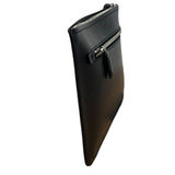 Salvatore Ferragamo Black Leather Clutch