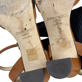 Jimmy Choo Brown Vachetta Leather Sandals